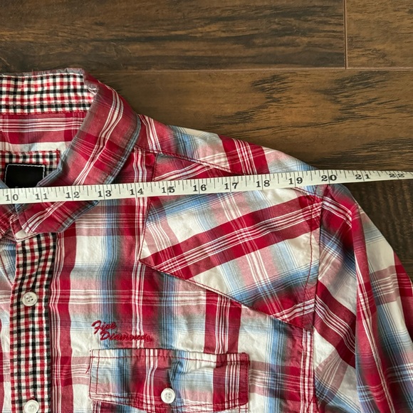 Five Diamonds Men’s Button Front Plaid Shirt - Picture 5 of 7